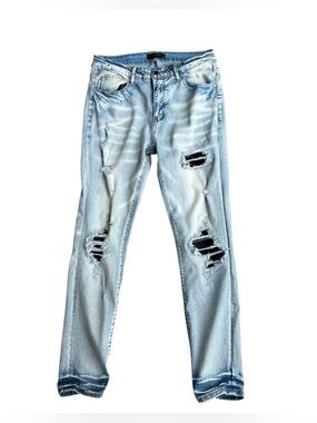 Amiri 34x31 men’s jeans distressed ripped skinny jeans READ